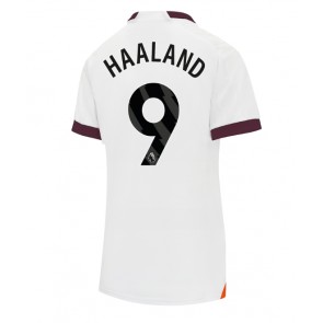 Manchester City Erling Haaland #9 Replica Away Stadium Shirt for Women 2023-24 Short Sleeve